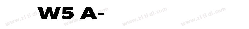 华康少女文字W5 A字体转换